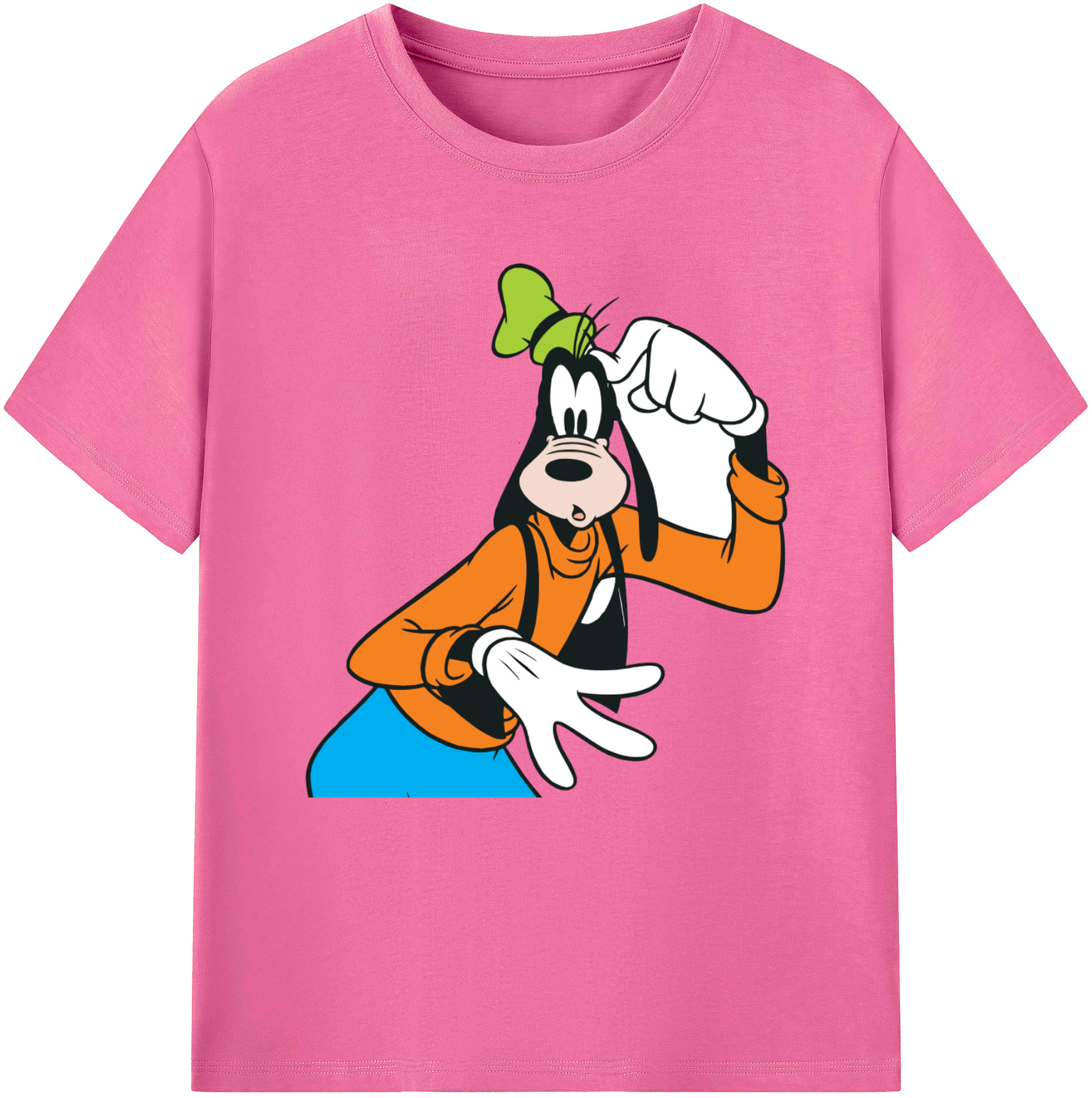 （画像用） ミッキーマウス Mickey Mouse レディースカジュアルプリントTシャツ（綿100％）
